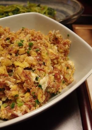 コク旨♪コンビーフと行者にんにくの卵味噌-レシピのメイン写真