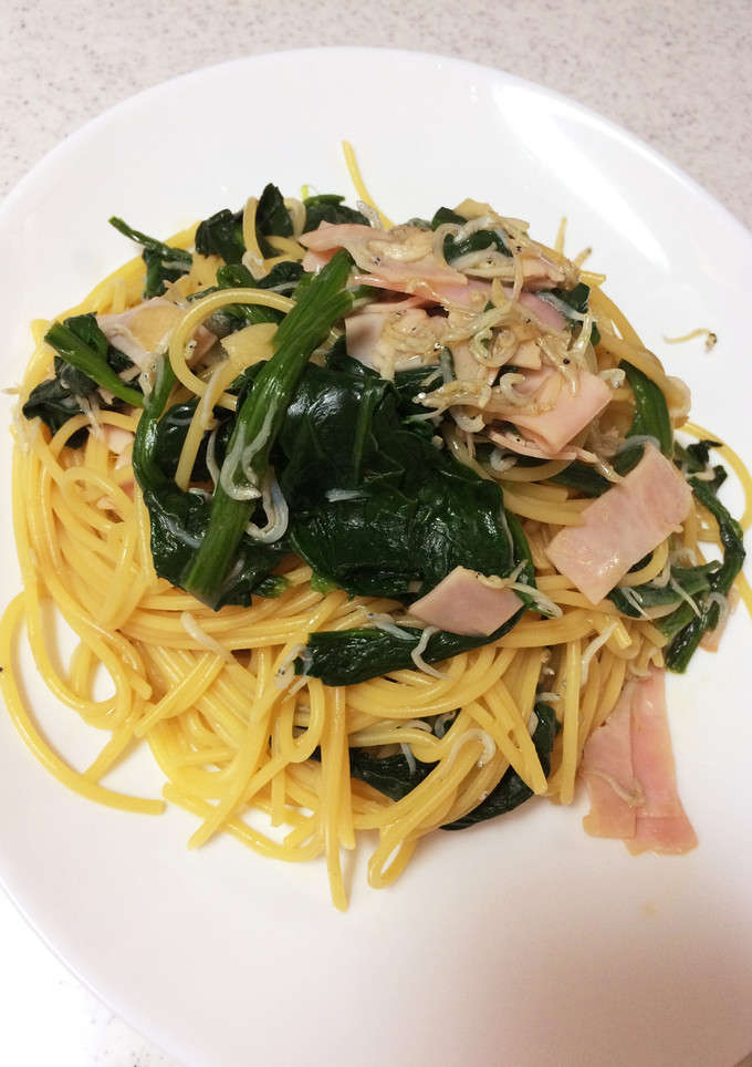 ほうれん草とシラスの和風パスタ-レシピのメイン写真