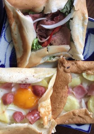 簡単！パンケーキミックスで作るガレット！-レシピのメイン写真