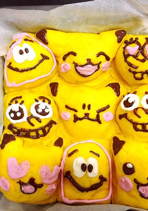 ちぎりパン✽ピカチュウ✽スポンジボブ-レシピのメイン写真