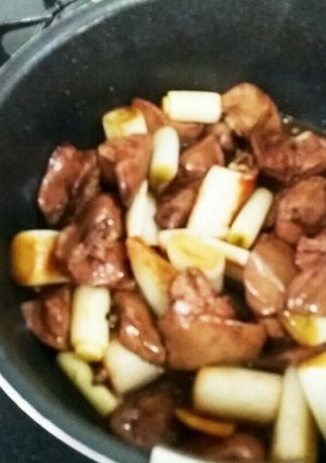 鶏レバーと長ネギの照り煮-レシピのメイン写真
