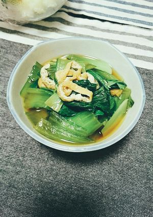 チンゲン菜と油揚げ◎さっと煮-レシピのメイン写真