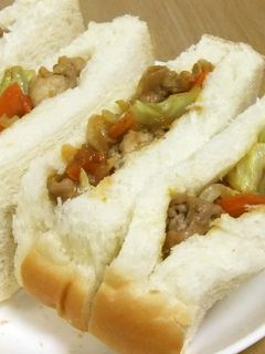 焼き肉サンド-レシピのメイン写真