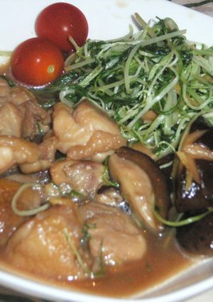 水菜と鶏肉のすき煮-レシピのメイン写真