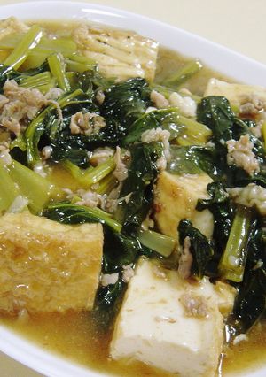 鰹節香る厚揚げと豚肉の含め煮-レシピのメイン写真