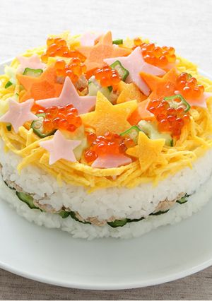 七夕ケーキすし-レシピのメイン写真