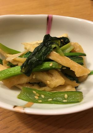 栄養満点☆割り干し大根と小松菜の炒め物-レシピのメイン写真