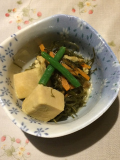 糸切昆布と高野豆腐の煮物-レシピのメイン写真