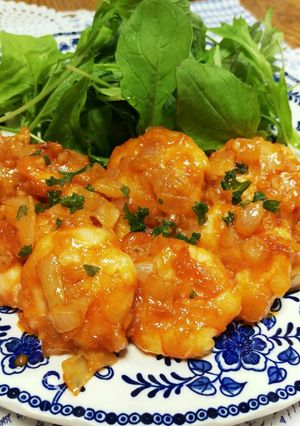 エビがぷりっぷりっ♥オーロラソース焼き♪-レシピのメイン写真