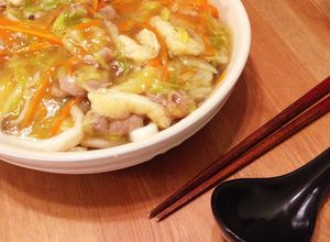 【2歳と食べる】野菜のあんかけうどん-レシピのメイン写真