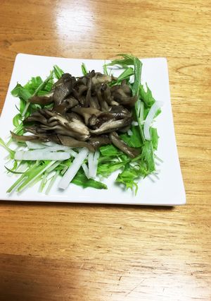 うっちゃんの舞茸のホットサラダ-レシピのメイン写真