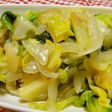 新たま新じゃが春キャベ炒め