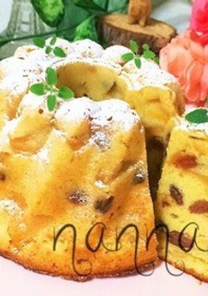 りんごとレーズンのクグロフケーキ♪-レシピのメイン写真