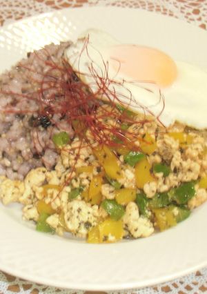 雑穀ごはんのガパオライス風-レシピのメイン写真