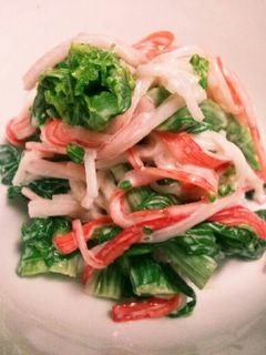 菜の花とカニカマのカラシマヨ合え-レシピのメイン写真