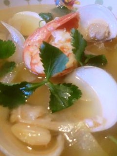 ♪簡単!ヘルシー!シンプル!魚介スープ-レシピのメイン写真