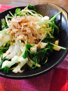 大根と豆苗の梅和えサラダ-レシピのメイン写真