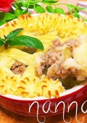 火・卵使わない♪ひき肉とポテトのグラタン-レシピのメイン写真