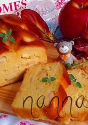 さつまいもとりんごのハニーレモンケーキ-レシピのメイン写真