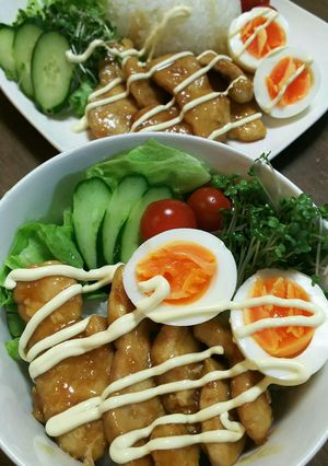 鶏むね肉のてりやき丼♡-レシピのメイン写真