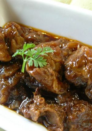 圧力鍋で!牛すじ肉のビール煮込み-レシピのメイン写真