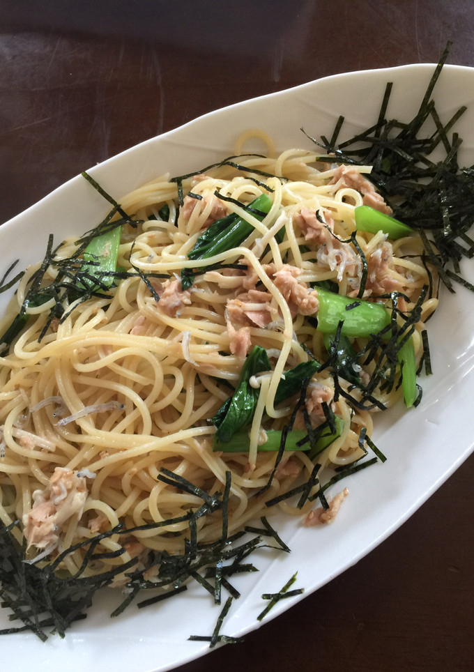 小松菜とツナの和風パスタ-レシピのメイン写真