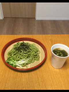 ヌードルメーカーで抹茶ざるうどん♫-レシピのメイン写真