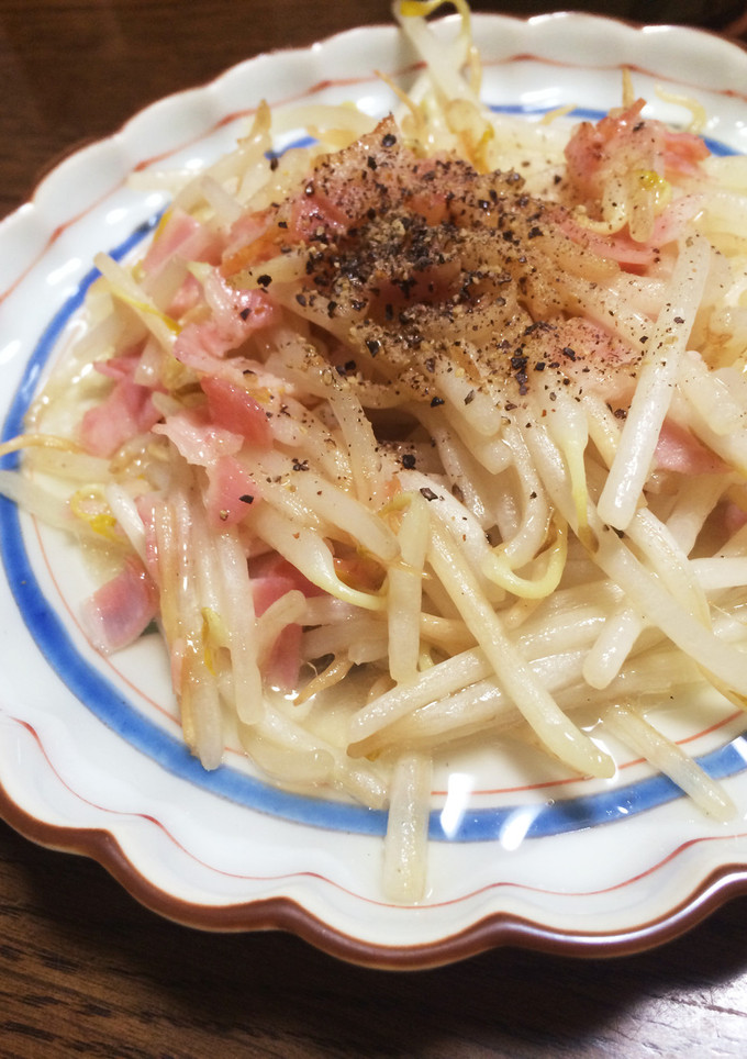 節約！簡単！もやしベーコン炒め！-レシピのメイン写真