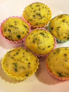 かぼちゃ蒸しパン[離乳食後期]-レシピのメイン写真