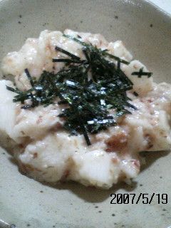 簡単おつまみ♪長いもの梅おかか和え-レシピのメイン写真