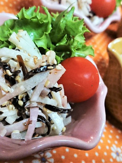余りもので【大根とハムの塩昆布サラダ】-レシピのメイン写真
