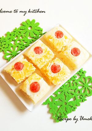 ひとくちサイズ♪キューブアメリカンドッグ-レシピのメイン写真