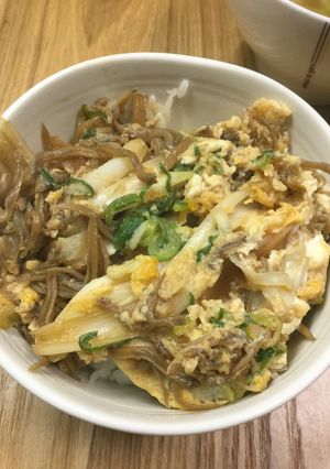 いかなごの釘煮の卵とじ丼-レシピのメイン写真