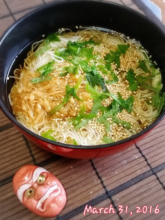 簡単美味!大葉となめ茸乗っけそうめん!-レシピのメイン写真