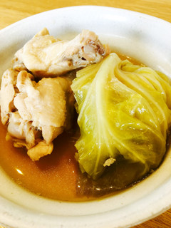 丸ごとキャベツと手羽元の和風煮-レシピのメイン写真