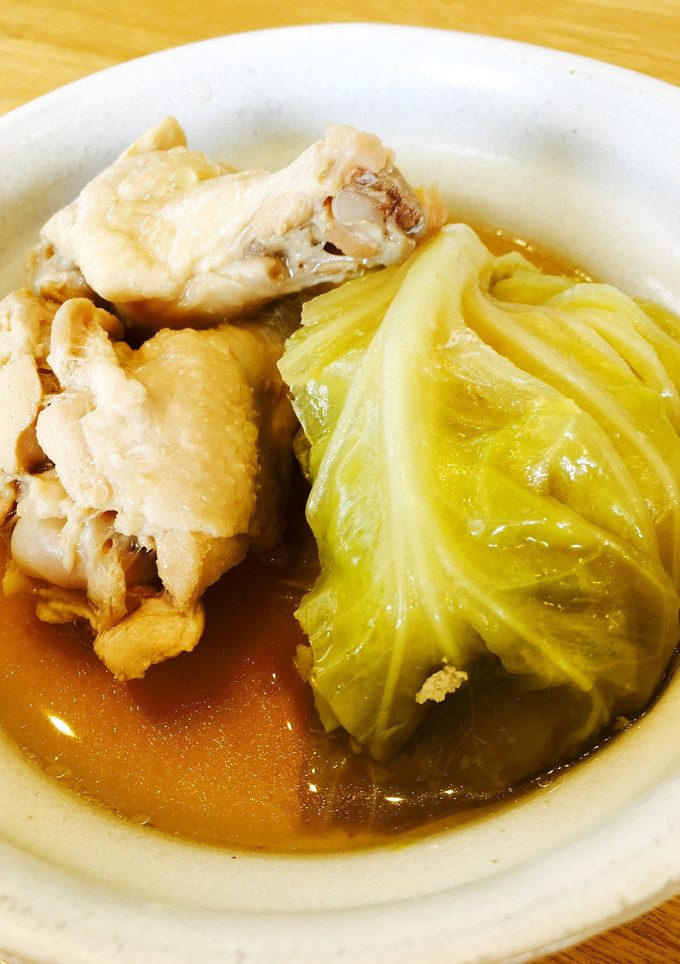 丸ごとキャベツと手羽元の和風煮-レシピのメイン写真
