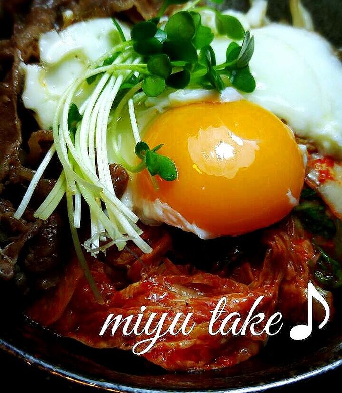 焼肉♪ビビンバ丼 by みゆたけ♪ 【クックパッド】 簡単おいしい