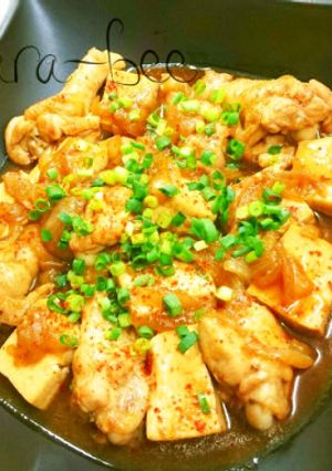 手羽元でウマいっ♡コク旨オイスター肉豆腐-レシピのメイン写真