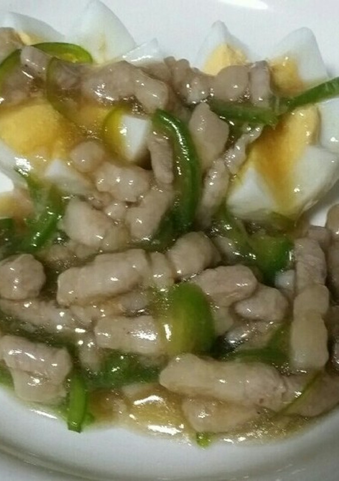 簡単で早い！ゆでタマゴの豚肉あんかけ-レシピのメイン写真