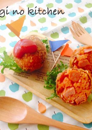 レンジで簡単♪ハヤシライスころっけ*-レシピのメイン写真