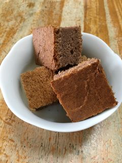 スクエア型のココアシフォンケーキ-レシピのメイン写真