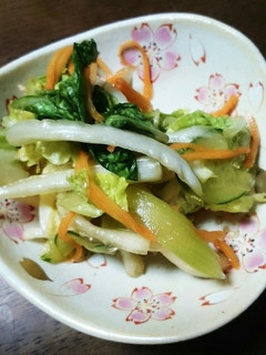 野菜たっぷりサラダ風浅漬け(中華風)-レシピのメイン写真