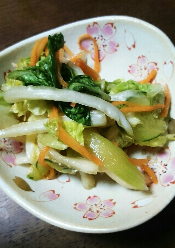 野菜たっぷりサラダ風浅漬け(中華風)-レシピのメイン写真