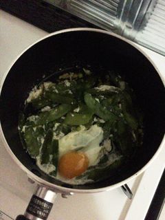 絹さやと卵と煮物-レシピのメイン写真