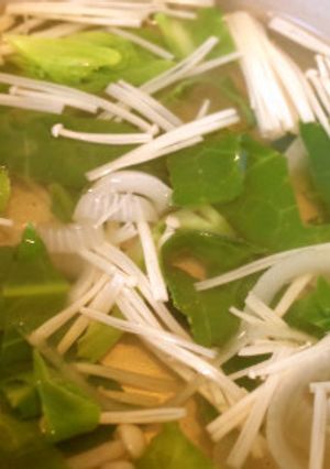 簡単！倹約！BBQの残り野菜で味噌汁-レシピのメイン写真