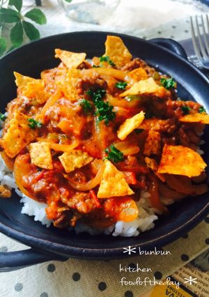 余り物で絶品！メキシカン風タコス丼♡-レシピのメイン写真