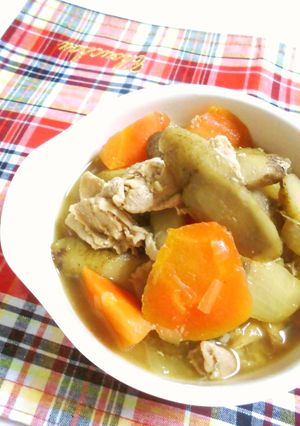 旨~い!豚肉とごぼうと油あげの煮物♪-レシピのメイン写真