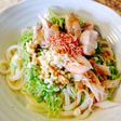 胡麻ドレでサラダうどん♬