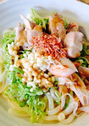 胡麻ドレでサラダうどん♬-レシピのメイン写真