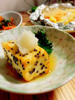 ごま衣の揚げ焼きだし豆腐-レシピのメイン写真